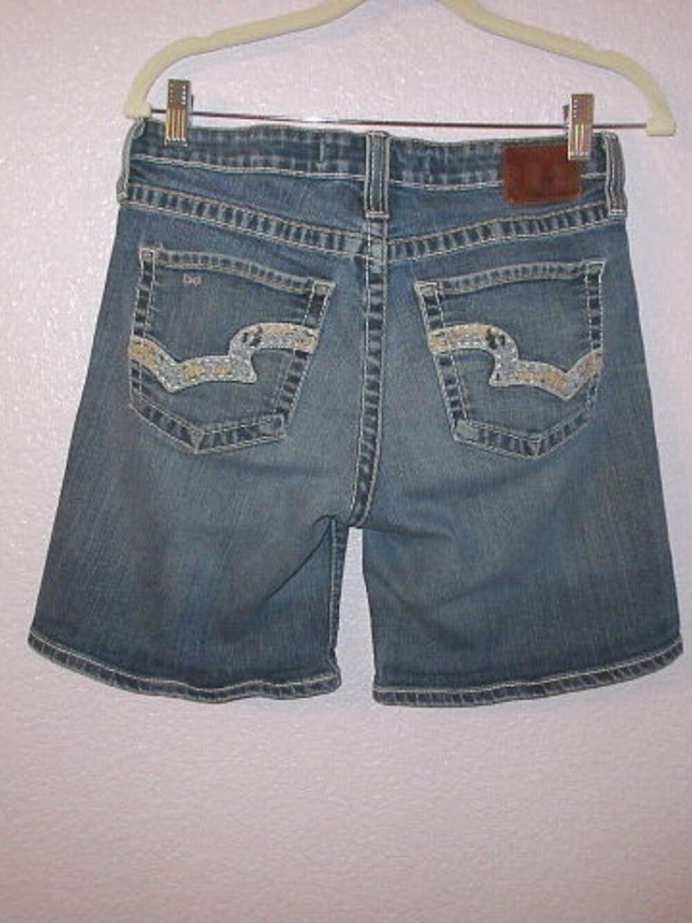 Big Star Hazel Curvy Fit Low Rise Jean Shorts Size 30 Stretch Denim Grunge West